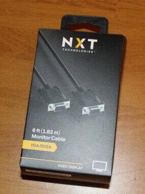 NXT Technologies VGA/SVGA Monitor Cable 6 ft (1.83 m) New in Box